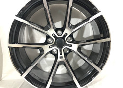 Разноширокие R20 5X112 66,6 Black Machined Face