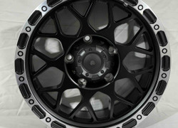  R17 8,5J 110 ET10 5x150 "MATT BLACK MACHINE LIP"