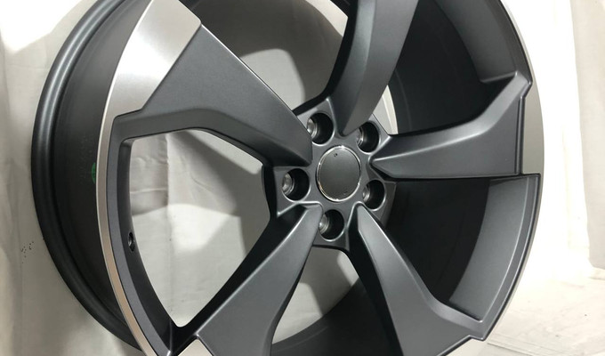 Audi Rotor R20 9J ET30 5X112 66,45 SATIN GUNMETAL MACHINED FACE