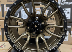   R17 9J 6x139,7 ET10 110,5 Satin bronze +satin black lip