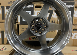 KS092 R18 9J ET35 5x100 / 5x114,3 73,1 HIPER BLACK FACE MACHINE LIP
