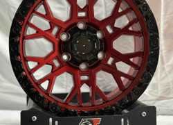  R17 9J ET0 6x139,7 110,1 CANDY RED+GLOSS BLACK LIP