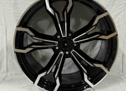Разноширокие BMW R20 5x112 66,5 BLACK MACHINED FACE
