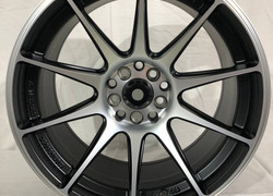 XXR R17 9J 5x100 / 5x114,3 ET25 73,1 SMATE BLACK MACHINE