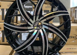 R20 8,5J ET35 5x114,3 / 5x120 74.1 Gloss Black & Machined