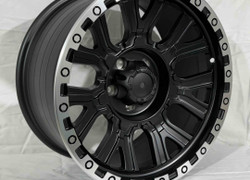 OFF ROAD R17 9J 73,1 ET0 5x114,3 "MATT BLACK MACHINE LIP"