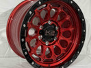  R17 9J 110,1 ET0 6x139,7 CANDY RED+GLOSS BLACK LIP