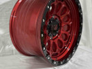  R17 9J 110,1 ET0 6x139,7 CANDY RED+GLOSS BLACK LIP