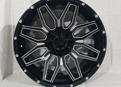 R20 10J ET-18 5x150 / 5x139,7 110,5 BLACK MILLING