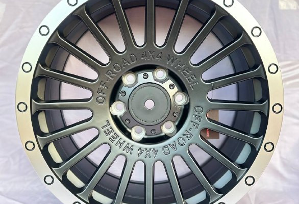  R19 8,5J ET18 110 6x139,7 MATTE BLACK MACHINED LIP