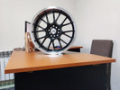  R18 8J  / 5x114,3 ET38 73,1 Gloss Black Machined Lip