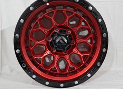  R17 9J 6x139,7 ET0 ЦО110 RED + black lip polish