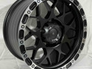  R17 8,5J 110 ET10 5x150 "MATT BLACK MACHINE LIP"