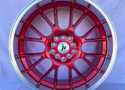 R18 8J / 5x114,3 ET38 73,1 Candy Red Machined Lip
