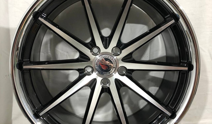 FA613R R20 10J ET38 / 5x114,3 () 73,1 PIANO BLACK DIAMOND-CUT MACHI