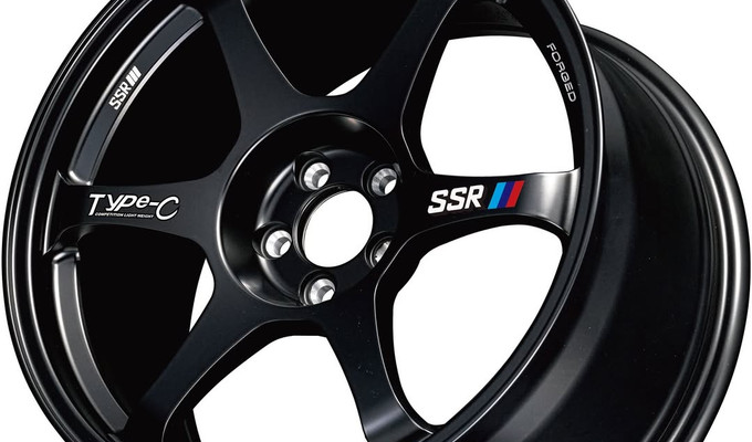 R17 8,5J ET40 5x114,3 73.1 SATIN BLACK DIE CUT SSR/TYPE C STICKERS