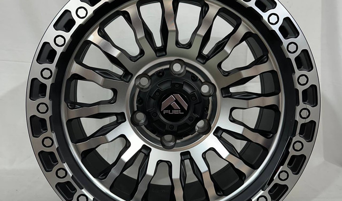  R17 8,5J ET0 110 6x139,7 MATTE BLACK MACHINED FACE