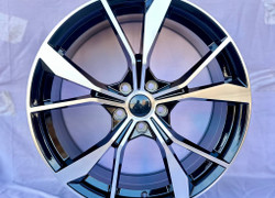 R18 7,5J 5x112 ET45 57,1 Black Machined Face