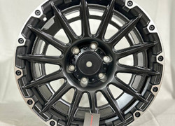 R17 8,5J ET0 110.1 6x139,7 MATTE BLACK MACHINED LIP