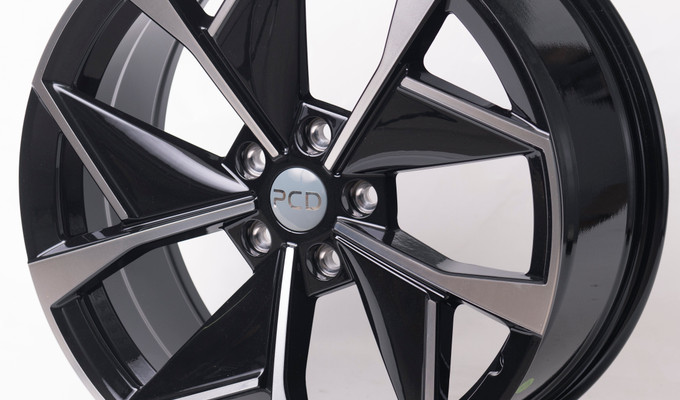 Диски Kipardo 5638 R20x8 5x108 ET41 DIA66.6 Black Machined face