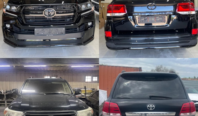 Переделка ,комплект рестайлинга на Toyota Land Cruiser 200