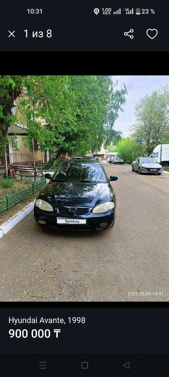 Hyundai Avante, 1998