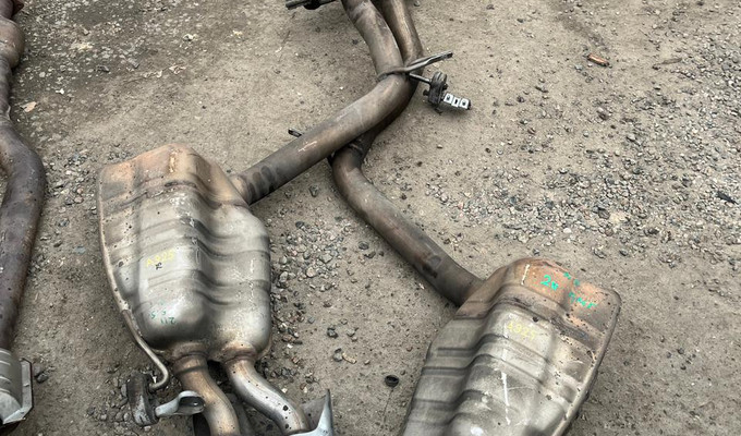 Выхлоп глушители мерседес w211 E5.5 AMG Kompressor
